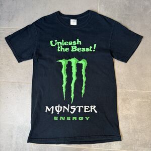 VTG Y2K Monster Energy Racing Motocross “Unleash The Beast” Logo Tee Small